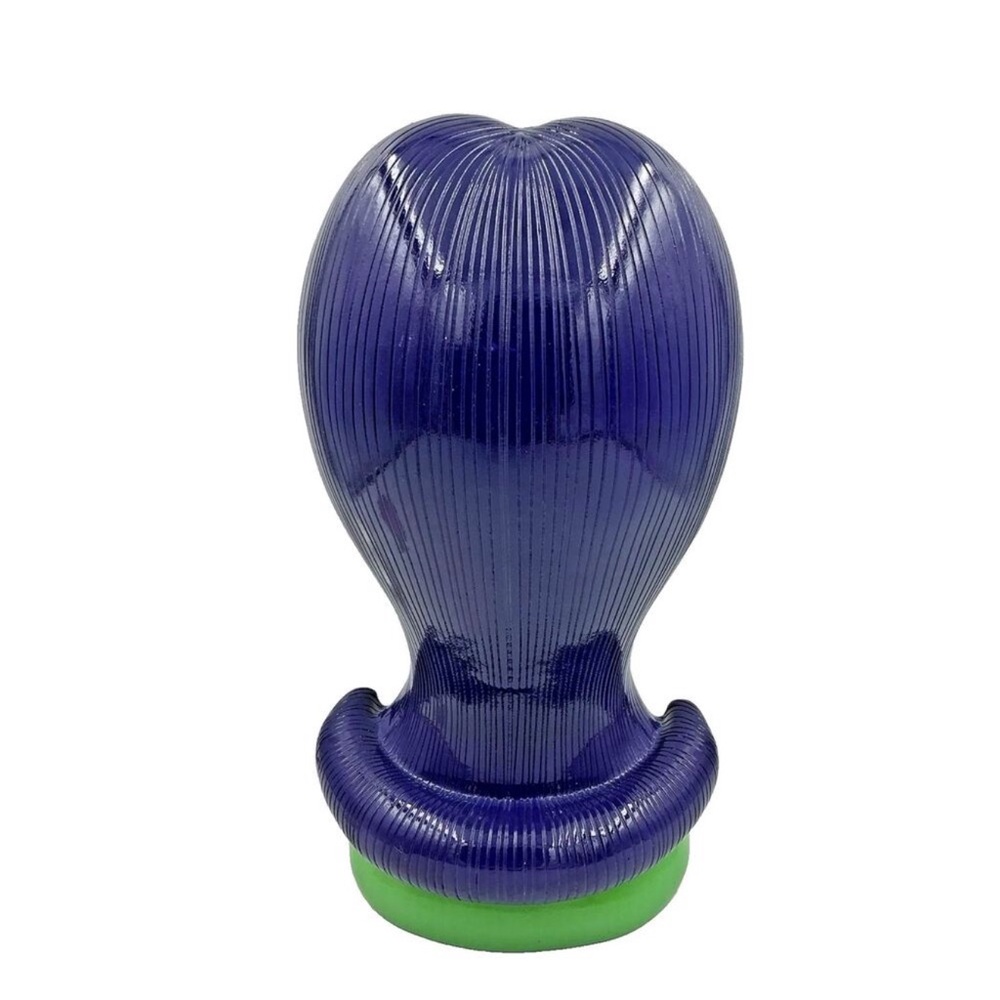 Bella Lux Halloween Bust Green Bride of Frankenstein Purple Hair LED Lighted NEW - Picture 6 of 8